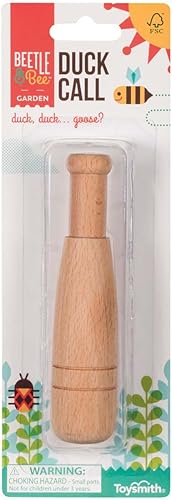 Beetle & Bee Duck Call, juego de madera al aire libre certificado FSC, juguete de aventura al aire libre, para niños y niñas mayores de 3 años