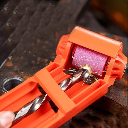 Beeiee Drill Bit Sharpener,Portable Diamond Drill Bits Sharpening Tool For Grinding Iron Drill Bits Hand Tool Fit Width Range 2-12.5Mm,2 Pack #TOP2