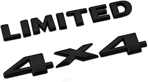 2 unidades (1 unidad) Auto Tuning 4 X 4 Logo 3D Calcomanía Emblema Logo Pegatina Placa de Identificación Libertad + Puerta Limitada de Capucha de