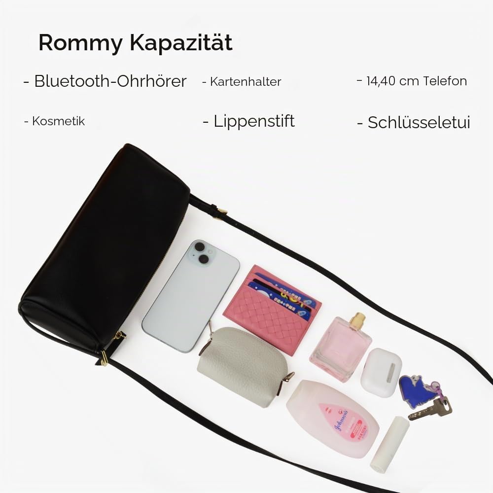 DONNAIN Hochwertige Handtasche Damen Leder, Crossbody Umhängetasche | Lederhandtasche Damen Echtleder, Ledertasche Damen, Schultertasche, Hobo Bag mit verstellbarem Riemen, verlängern Form