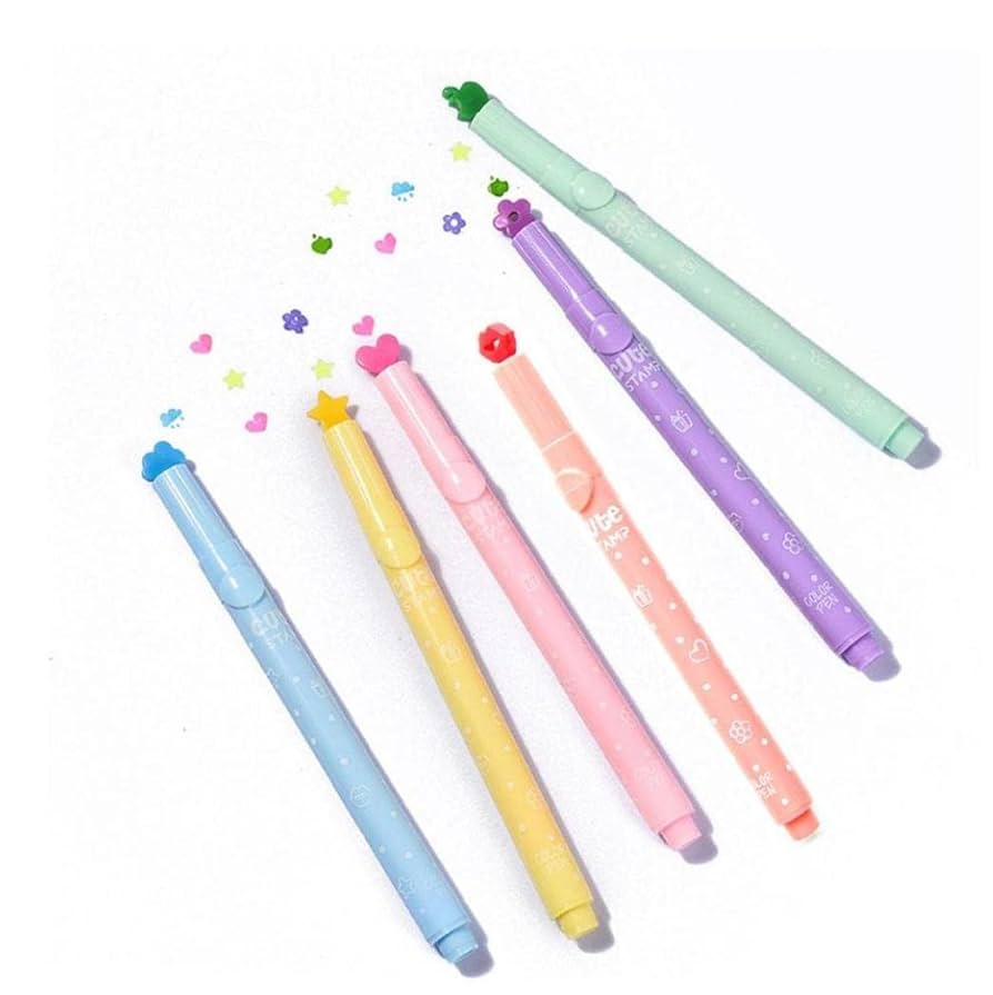 市川屋　麻雀牌　カラフル　ラベンダー　ゆめかわいい　ピンク　水色　メルヘン Amazon.co.jp: 蛍光ペン キャンディーカラー かわいい インクスタンプ