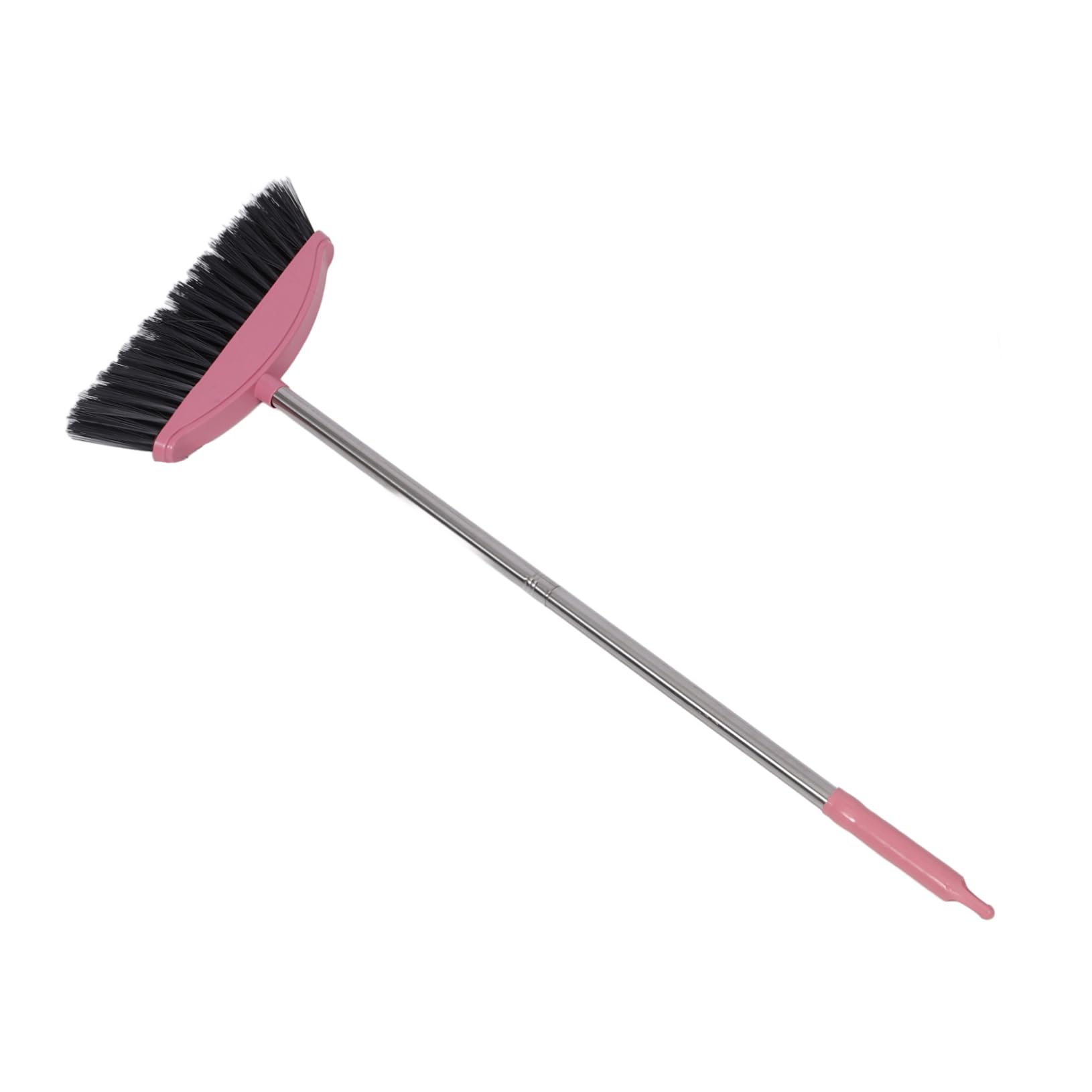 ULDIGI Outdoor Indoor Sweeper Cleaning Tool Stainless Steel Pink Upright Broom Floor Cleaning Tools Plastic