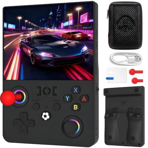 R36MAX Ⅱ Retro Handheld Console 4.5" HD Screen Linux OS 4000mAh (Black)