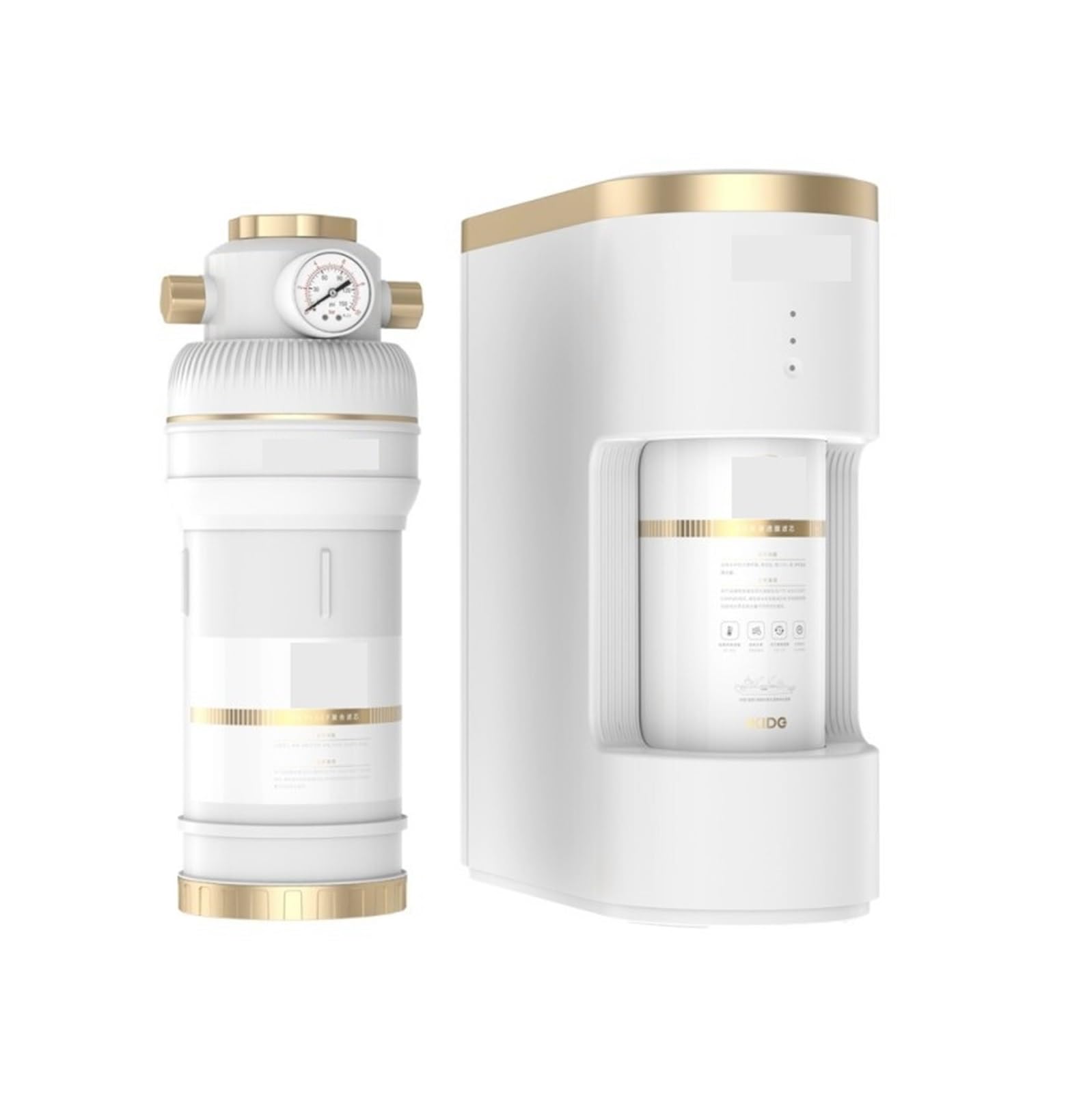Filtro Acqua, Depuratore d'acqua diviso in oro bianco MQ7 RO e prefiltro, purificazione dell'acqua for tutta la casa,Depuratore Acqua Osmosi Inversa