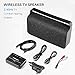 pohopa Wireless TV Speaker Portable New TV Soundbox, TV Audio Hearing Assistance with Transmitter 10W Speaker for Smart TV, Hard of Hearing Seniors