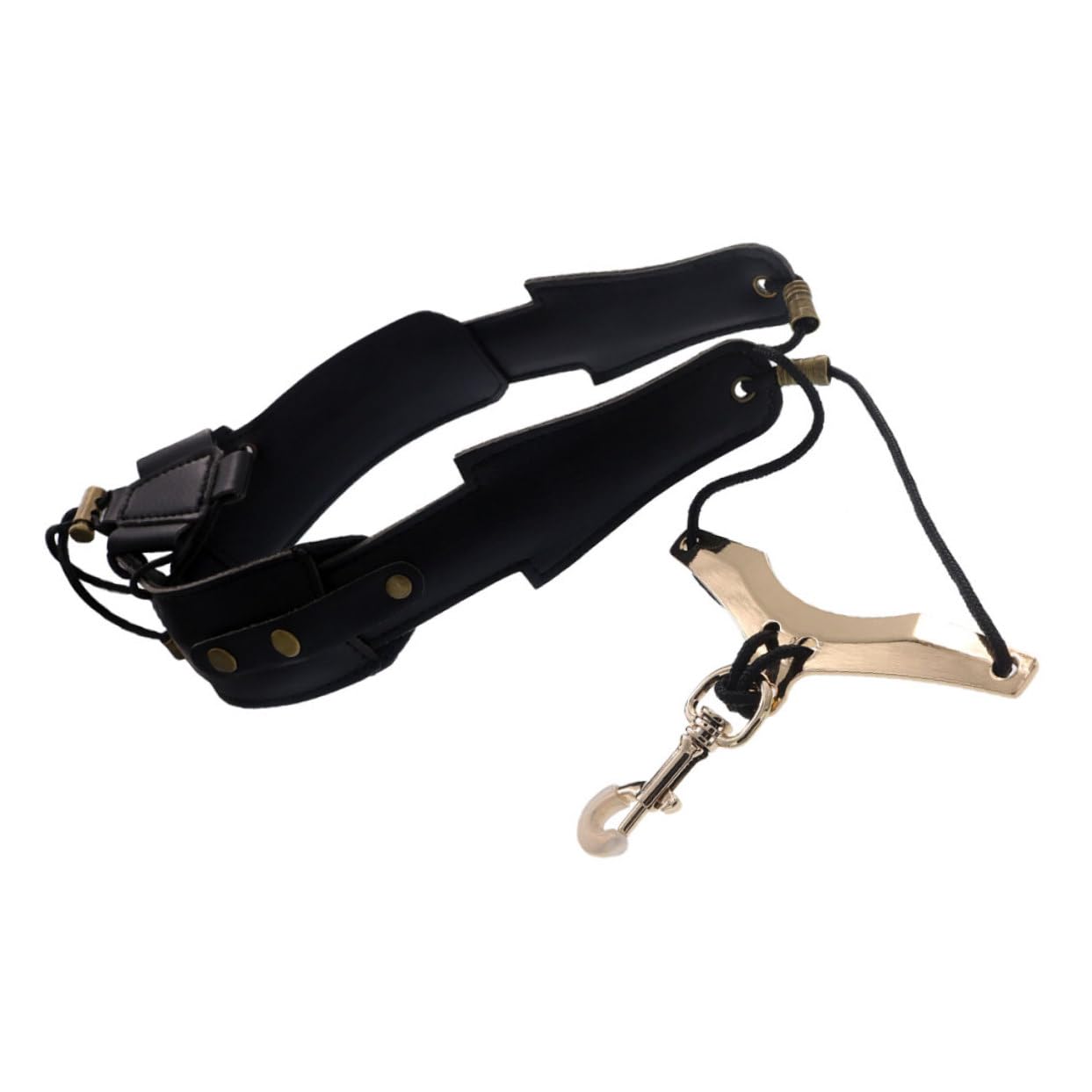 1pezzi Tracolla per Sassofono in Pelle Imbracatura Portatile per Sassofono Accessori per Fissaggio Comodo per Strumento
