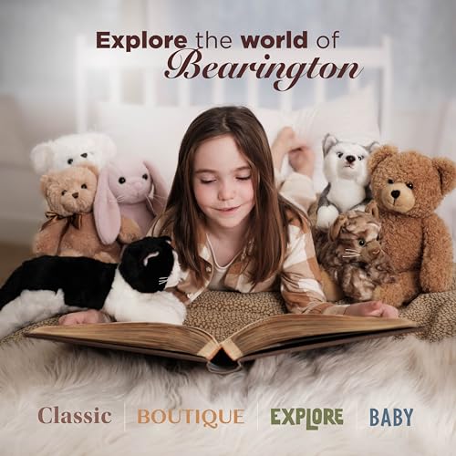 Image of Bearington Collection Baby Wee Waggles - 8 x 7 Inch Small Bunny Tail Stuffed Animal, Lovey & Baby Security Blanket