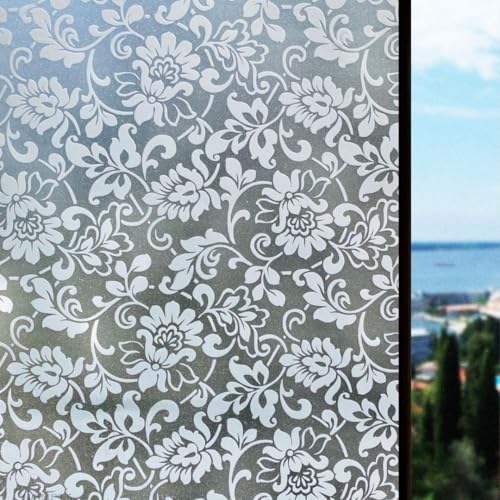 Image of Blackout Black Film for Glass Window, self Adhesive Glass Film - Black Grid | 24 X 175 Inchs