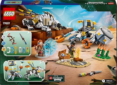 LEGO Horizon Adventures Aloy et Varl Contre Testudien et Dents de scie - Jeu de Construction pour garçons dès 9 Ans - Inclut Machines et créatures - Jouet Collector inspiré du Jeu vidéo 77037