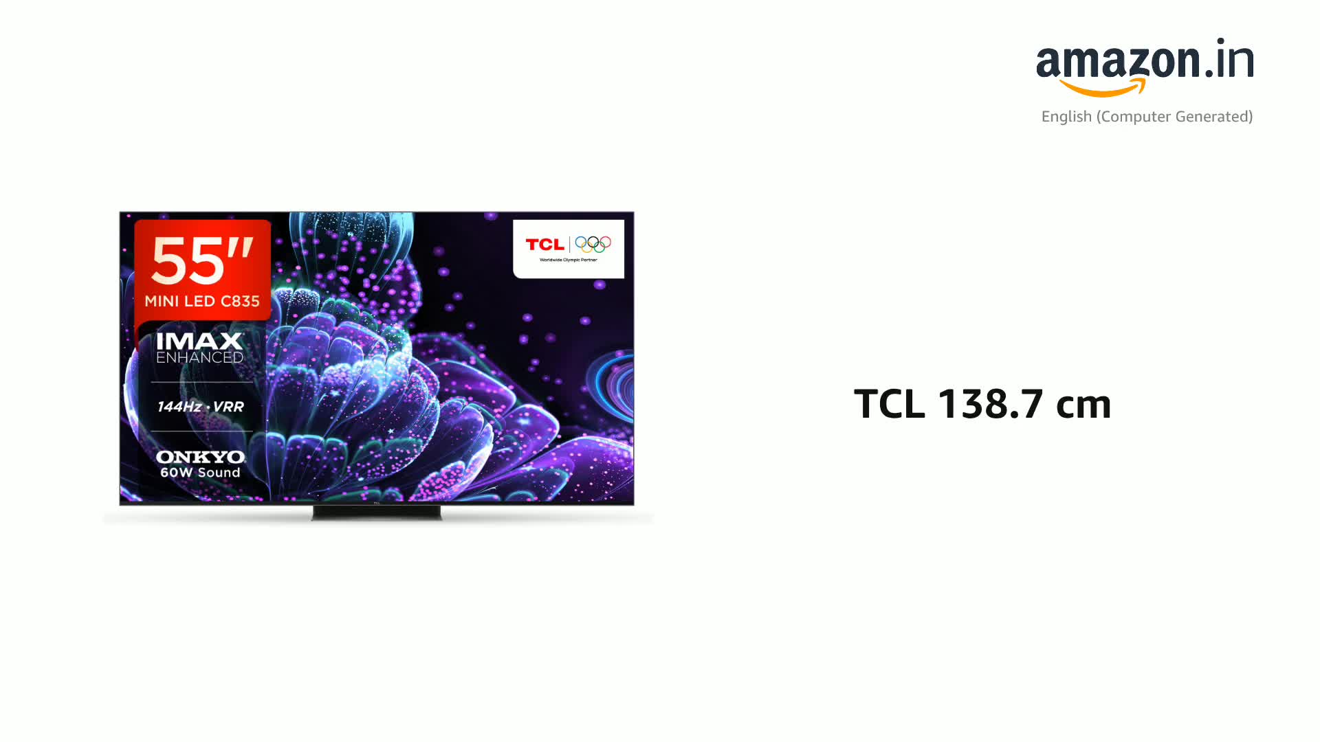 TCL 55C835 QLED 55V Mini LED 量子ドットテレビ TCL C835シリーズ-Mini LED テレビ-Googleテレビ-TCLジャパン