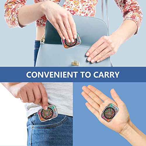 Pillendoosje 2 Compartiment Geneeskunde Pillendoosje, Draagbare Pillendoosje voor Zak of Portemonnee Pillendoosje Decoratieve Metalen Geneeskunde Vitamine Organizer Unieke Gift - Afbeelding 4