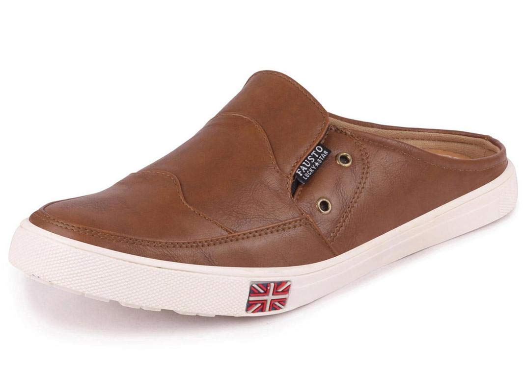 FAUSTOGirls Back Open Slip On Shoes for Casual Outfit|| Lightweight and Comfort with TPR Sole Flexiblity | Ideal for Walking, Daily Use & Travel