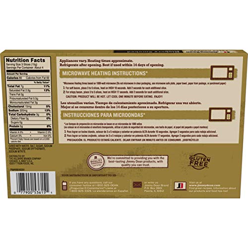 Jimmy Dean Hickory Smoked Bacon, 2.2 Oz