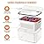 5-Pack Fruit Storage Containers for Fridge with Removable Colanders, 4 in 1 Produce Storage Containers with Lids, Leakproof Fridge Organizer Bins for Salad Berry Lettuce Vegetables Meat Keeper Fresh