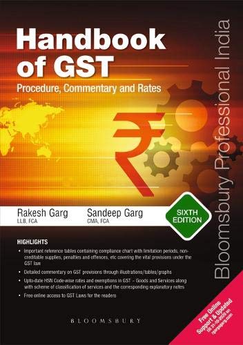 Handbook of GST Procedure, Commentary and Rates
