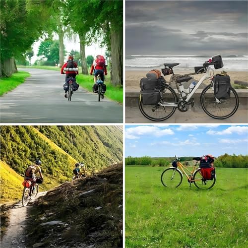 Ydcoom Rear Bike Rack 110 Lbs Bicycle Cargo Rack With Fender, Reflective Logo And Cargo Net, Universal Adjustable Bike Rear Rack Easy To Install Quick Release Black thumb #5