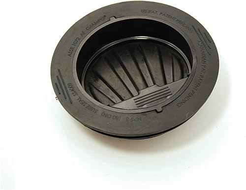 Rectorseal SureSeal SS4009 - Sellador de trampa de drenaje de piso de 4 pulgadas, negro, paquete de 1