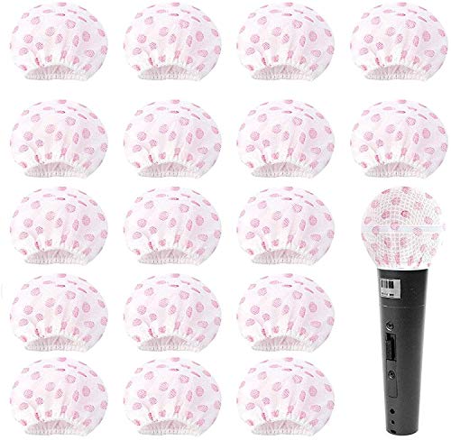 Disposable Microphone Cover, Tezam Non woven Fabric Handheld Mic Hygiene Windscreen for Karaoke, Press Conference, Recording Room and Any Shared Environment 120PCS