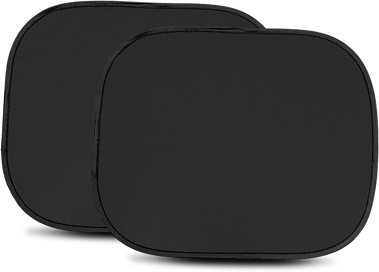 (Incomplete) Kwak's 2 Pack Window Sun Shade for Car Baby - Sunshade Blocker, Glare Shield and UV Rays Protection for Your Kids - Side Windows Screens for SUV Truck (Rear Window) Rear window(2 Pack)