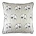 Evans Litchfield Safari-Federa per Cuscino con Elefante, Bianco, 43 x 43 cm