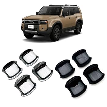 ランクル250 ドアハンドルプロテクターラプターライナー塗装細目