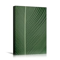 Canvas Wall Art Leaves Arrangement Abstract Colorful Contemporary Hallway Mixed Media Multicolor Patterns - 12x18 inches