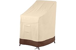 Vailge Stackable Patio Chair Cover: Weatherproof Protection for Up to 6 Chairs