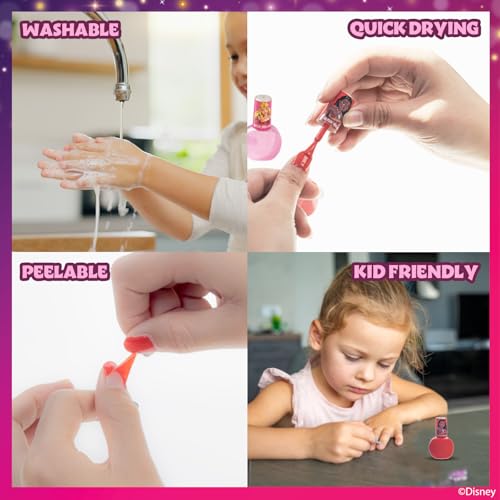 image for Townley Girl Disney Princess Sparkly Cosmetic Makeup Set for Girls wit