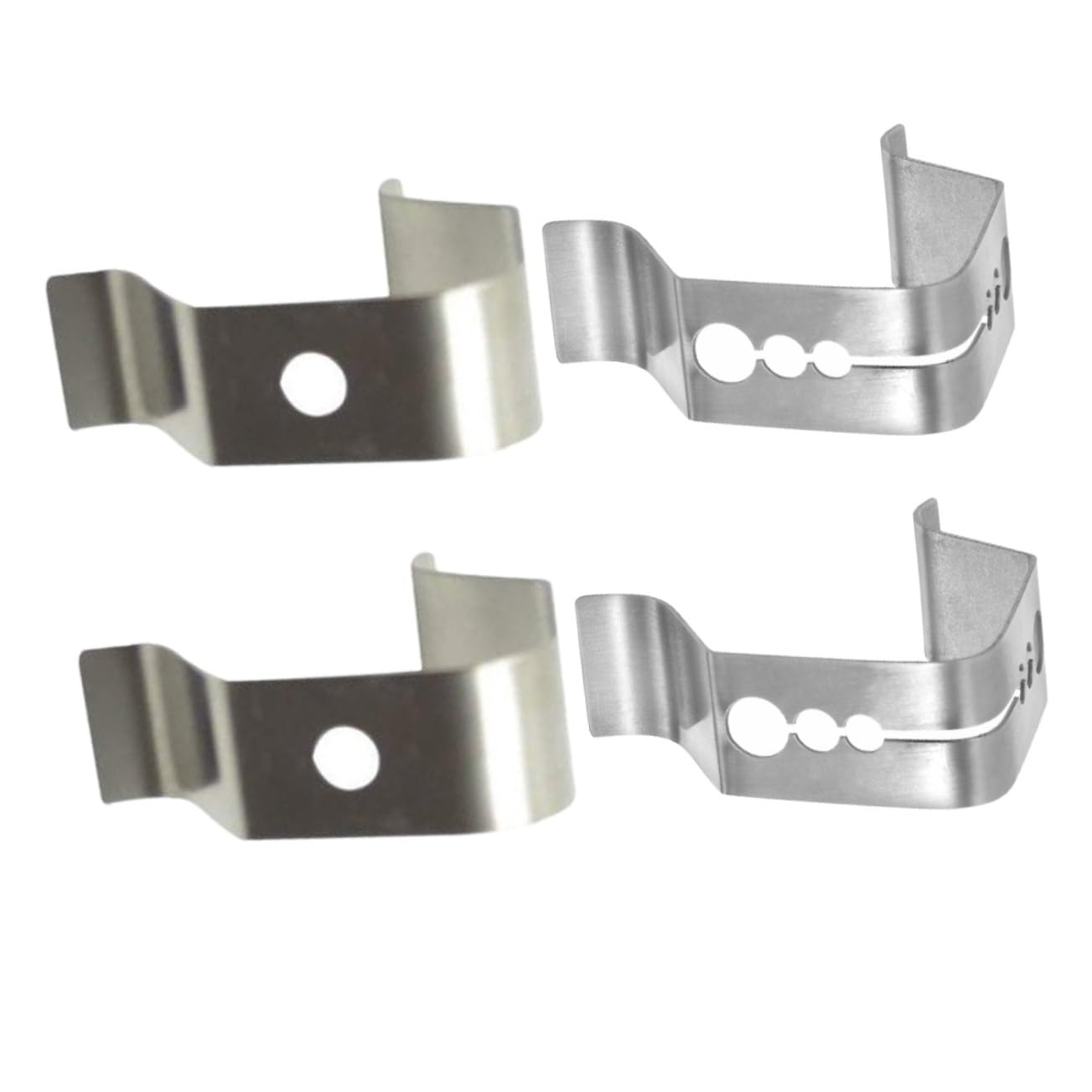PRETYZOOM Meat Thermometer Clips 4 Pack Stainless Steel Grill Probe Clips Temperature Probe Holder for Cooking BBQ