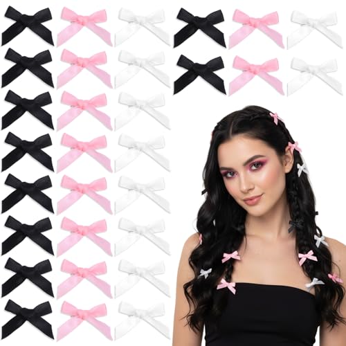 30 Pinzas de Pelo con Moños en 3 Colores miniatura 1