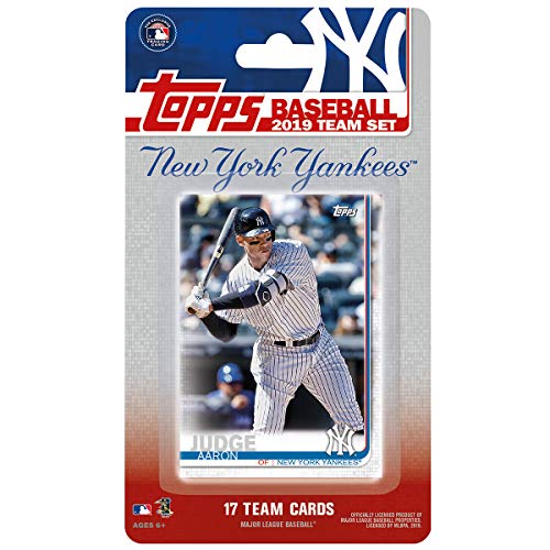 New York Yankees 2019 Topps Factory Sealed 17 Card Limited Edition Team Set with Aaron Judge and Gary Sanchez Plus