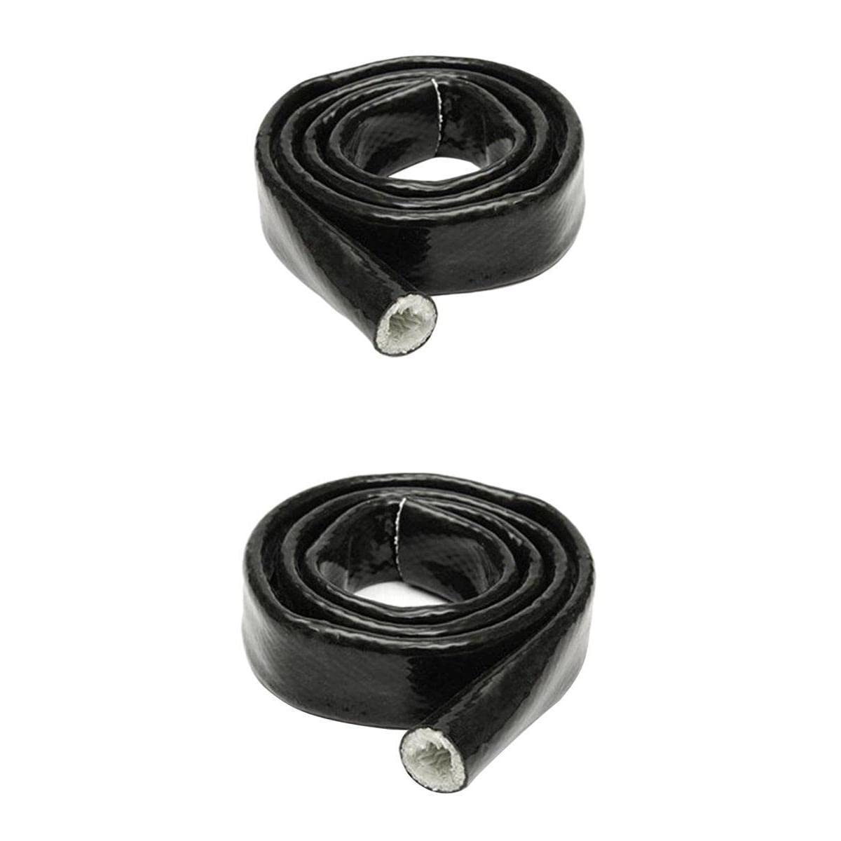 ATORSE 2pcs Fiberglass Fire Jacket Cover Fire Sleeve Heat Shield Protective Sleeve-image-6