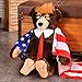 xuritaotao - Oso de Peluche, 60 cm, Divertido Donald Trump Oso de Peluche, Juguete Cool USA el Presidente Oso con Bandera, Abrigo para coleccionar, Regalo para niños
