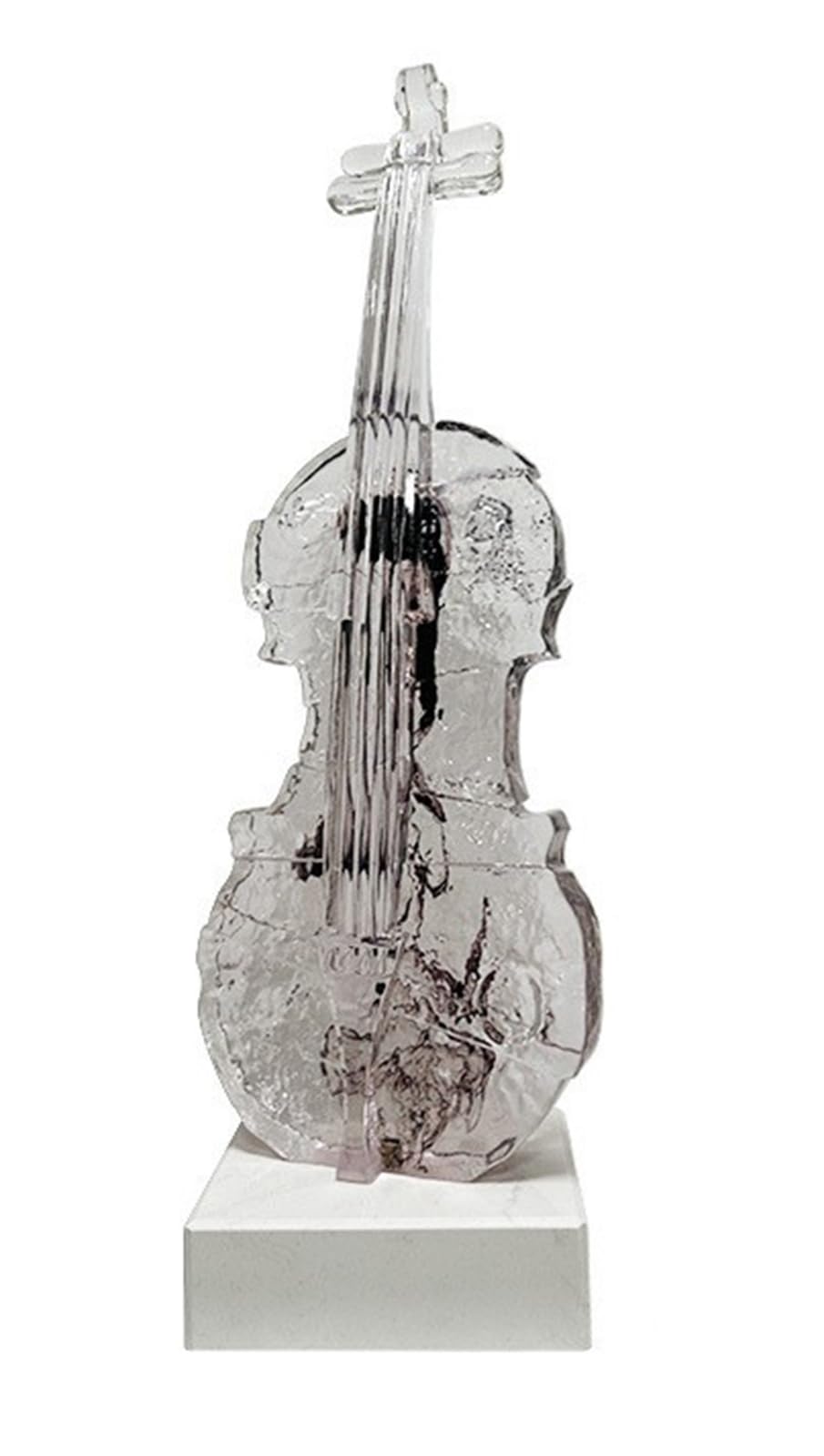 NHDVDVAV Violin Statue Home Decor,Modern Style Figurines Sculpture Ornament