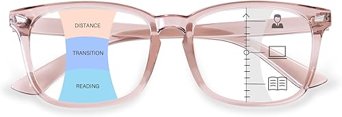 OPTOFENDY Gafas de lectura multifocales progresivas para mujeres y hombres, antirreflejos, fatiga ocular, bloqueo de luz azul, lectores de OPTOFENDY Gafas de lectura multifocales progresivas para mujeres y hombres, antirreflejos, fatiga ocular, bloqueo de luz azul, lectores de