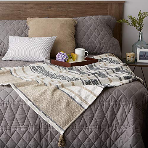 Dii CAMZ11472 New Traditional, 2-Tone Chevron Stripe Throw thumb #1