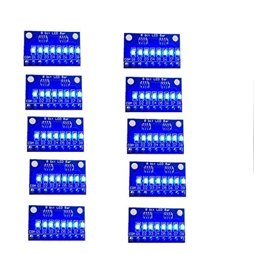 Buy 3.3V 5V 8 Bit BlueCommon Anode/Cathode LED Indicator Module DIY kit ...