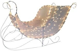 Shimmering Christmas Sleigh for Outdoor Festivities