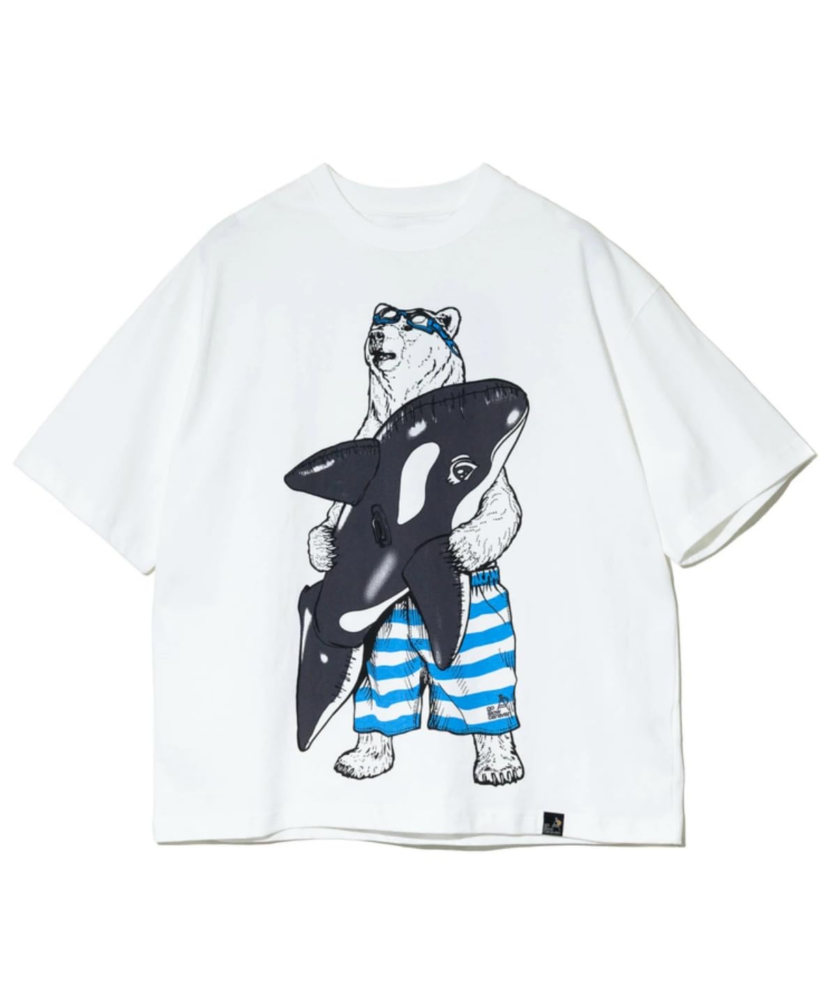 [go slow caravan] [ゴースローキャラバン] Tシャツ 半袖 メンズ USA/C プールクマ BIG TEE 341920 WHITE XL(5)