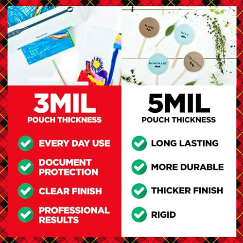 Scotch Thermal Laminating Pouches, 5 Mil Thick for Extra Protection, 2.32 x 3.70-Inches, Business Card Size, 100-Pack (TP5851-100)