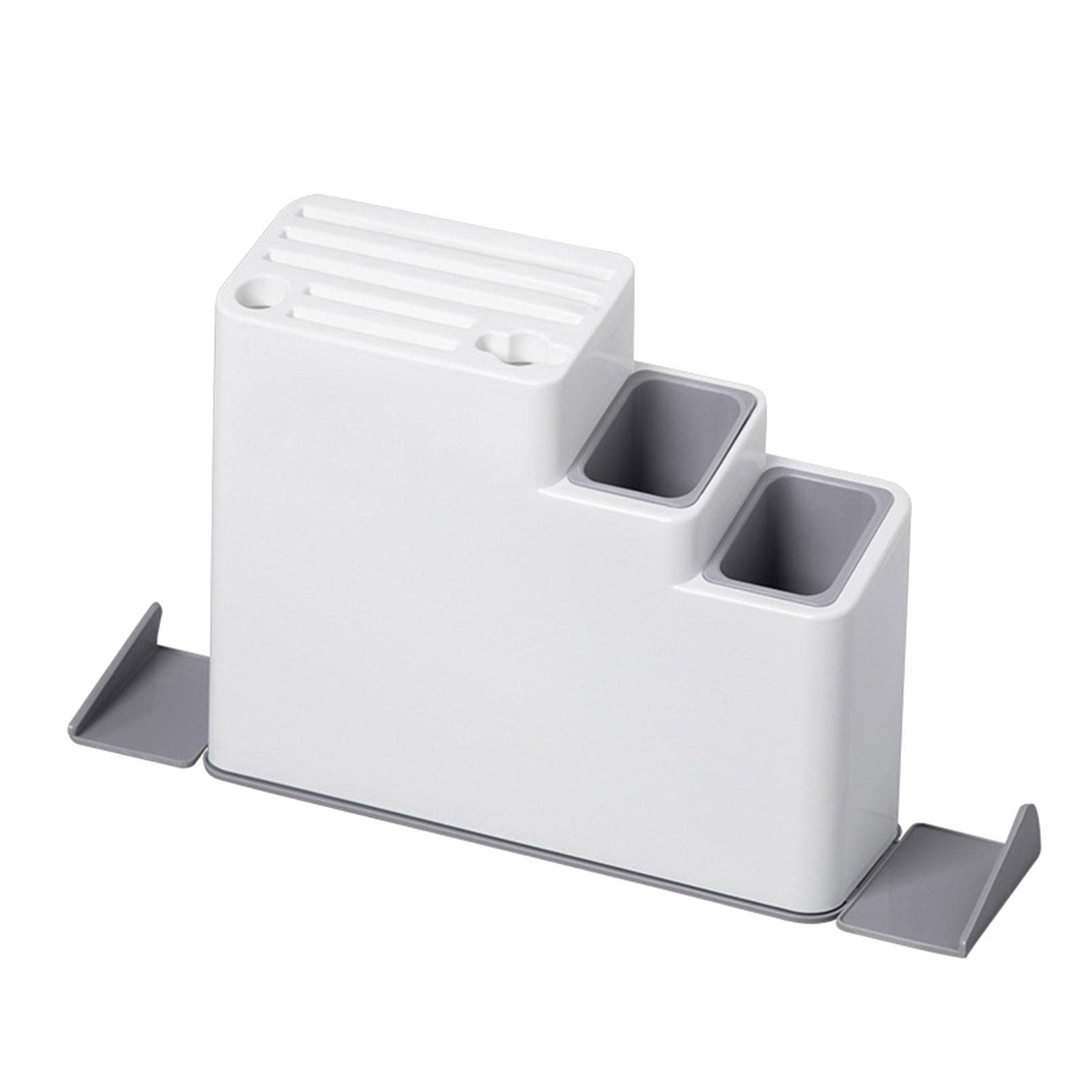 Merishopp Multifunctional Chopsticks Cage Holder Kitchen Supplies Holder Box White-image-40