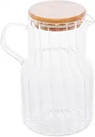 LYOR - Jarra de Vidro Borossilicato com Tampa de Bambu Classic 1,1L