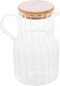 LYOR - Jarra de Vidro Borossilicato com Tampa de Bambu Classic 1,1L