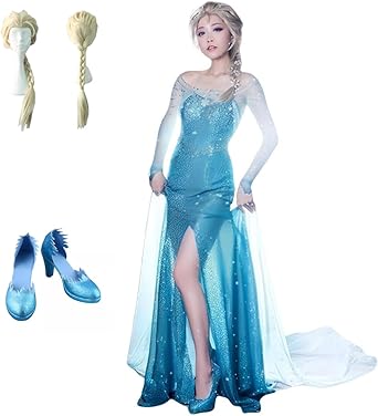 Amazon.co.jp: [QMIQMI] アナと雪の女王 コスプレ エルサ
