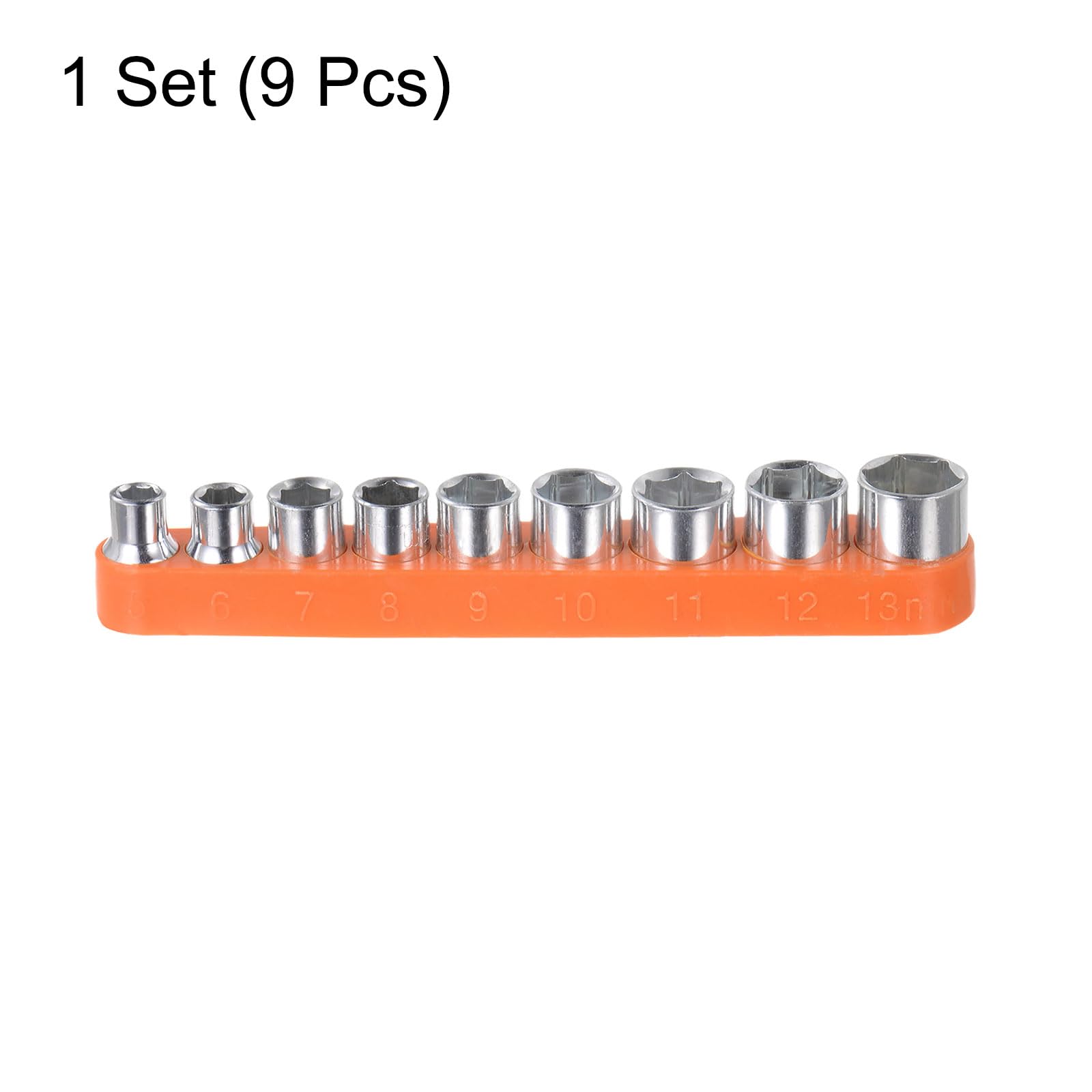 4 Stecknüsse 1/4 Zoll Antrieb | 10 Mm | 6-Kant | Aus Chrom-Vanadium-Stahl | Für Enge Räume