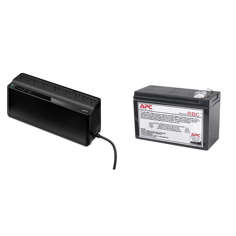 Buy APC UPS Battery Backup and Surge Protector, 850VA Backup Battery
