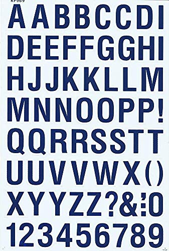(シャシャン)XIAXIN 防水 PVC製 アルファベット ナンバー ステッカー セット 耐候 耐水 ローマ字 数字 シール 英字 キャラクター 表札 スーツケース ネームプレート ロッカー 屋内外 兼用 TS-540N (1, ネイビー)