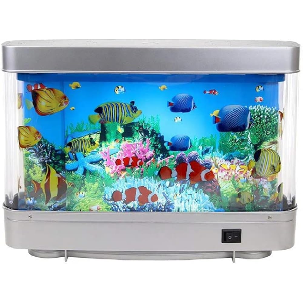 11/mo Finance Playlearn Fake Fish Tank Mini Aquarium Artificial
