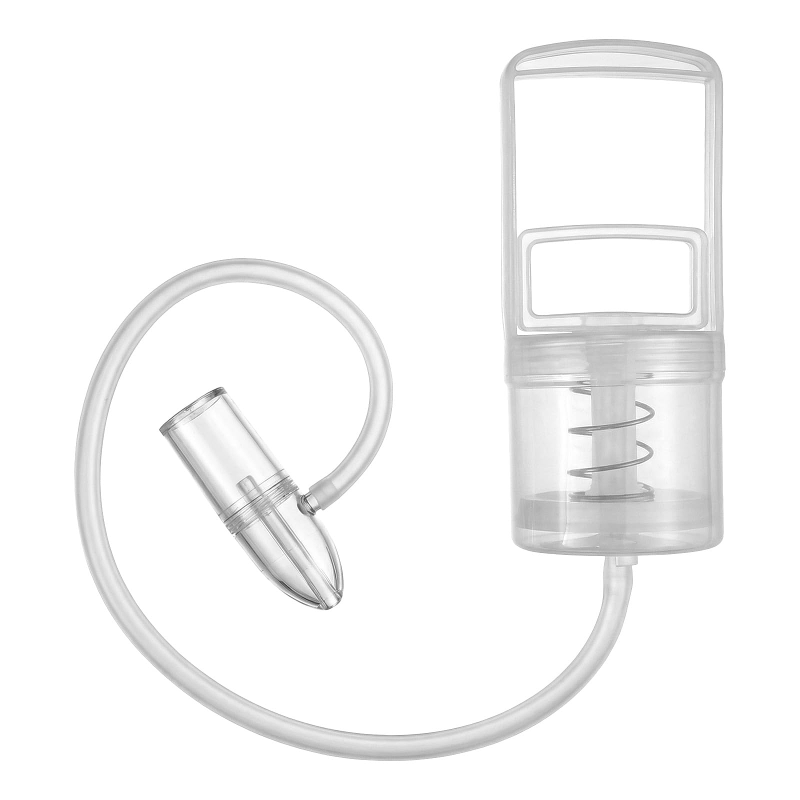 Nose Cleaner, Gentle Manual Nasal Aspirator, Nasal Pump Sinus Drainer, Hand Pump Nose Cleaner and Booger Suction, Easy to Use and Clean, Reusable Sinus Vacuum for Mucus & Congestion Relief