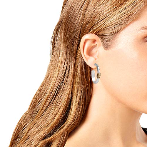 ROBERT LEE MORRIS Soho Wire Wrap Oval Hoop Earrings